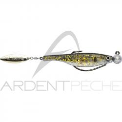 Leurre souple HYPERLASTICS Dartspin pro football jig 4 1/2 Bunker - Gold