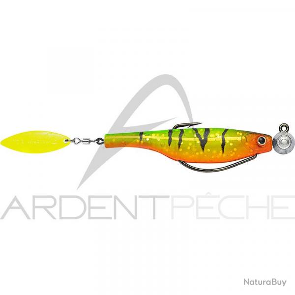 Leurre souple HYPERLASTICS Dartspin pro football jig 4 1/2 Firetiger - Chartreuse