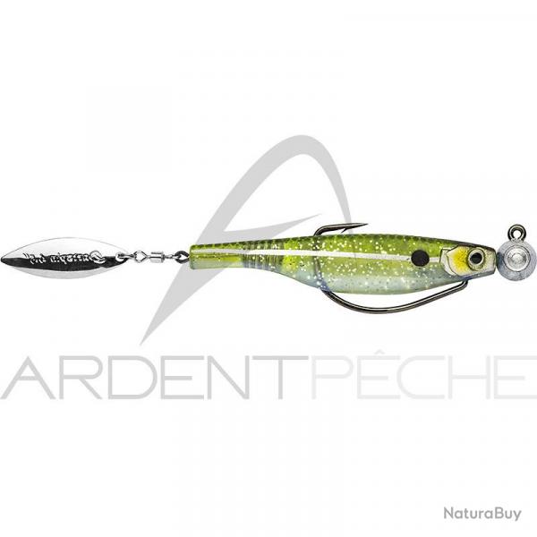 Leurre souple HYPERLASTICS Dartspin pro football jig 4 1/2 Glass Minnow - silver