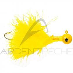 Bucktail jig SIERRA SPOON Jig articulated 14g Jaune