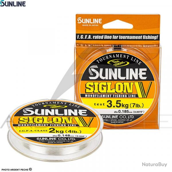 Fils nylon SUNLINE Siglon V Clear 150m  0.405mm