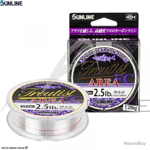 Fils fluorocarbone SUNLINE Troutist area FC 150m  0.138mm