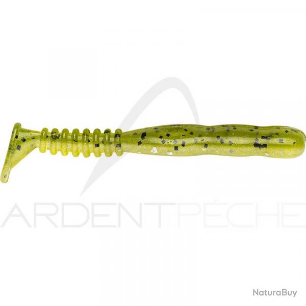 Leurre souple REINS Rockvibe shad 4 B16 Dos vert