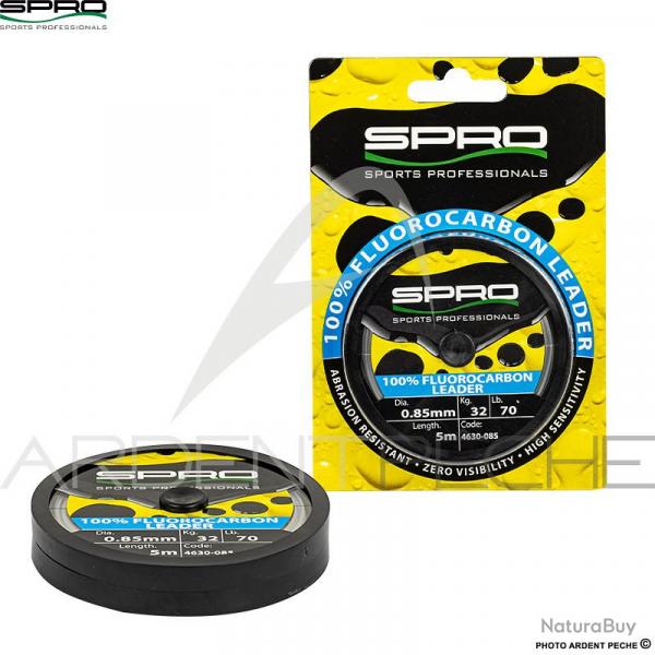 Fils fluorocarbone SPRO 100% Fluorocarbon leader  0.85mm