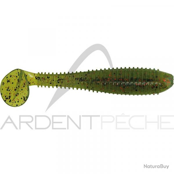 Leurre souple BASS ASSASSIN Litl boss 3.5 410 Watermelon/Red glitter