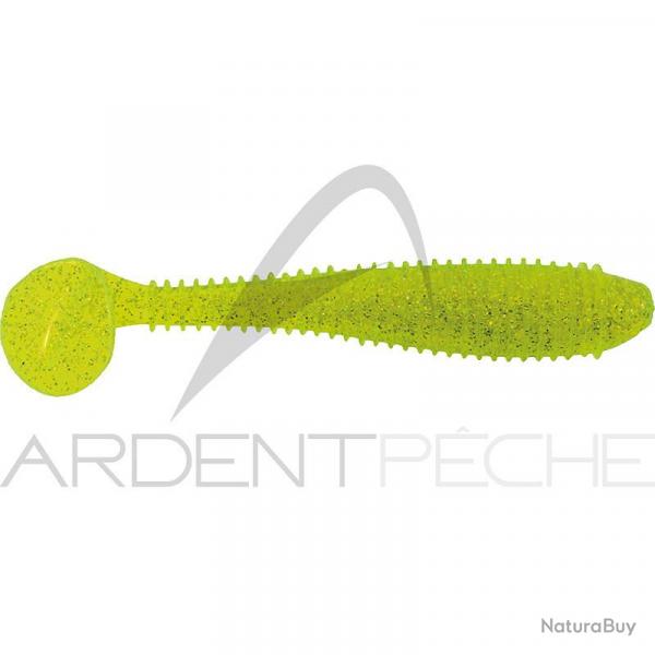 Leurre souple BASS ASSASSIN Litl boss 3.5 452 Chartreuse silver glitters
