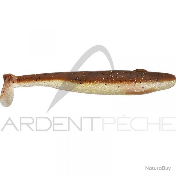 Leurre souple GAN CRAFT Bariki shad 5.8 777 Lucky brown gold lame
