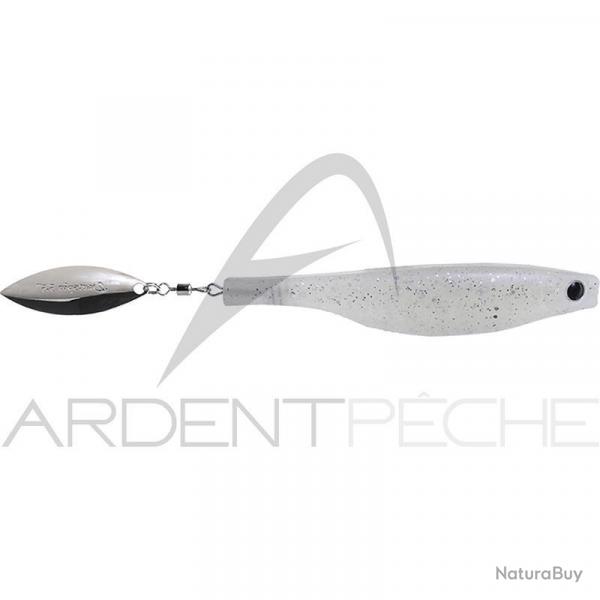 Leurre souple HYPERLASTICS Dartspin 3 1/2 Pearly Silver - silver