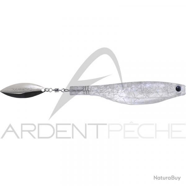 Leurre souple HYPERLASTICS Dartspin 3 1/2 See Through clear - silver
