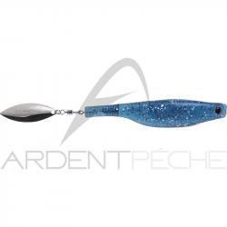 Leurre souple HYPERLASTICS Dartspin 7 See Through blue - silver
