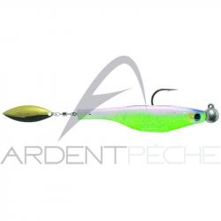 Leurre souple HYPERLASTICS Dartspin pro jig head 3 1/2 Electric chicken - Gold