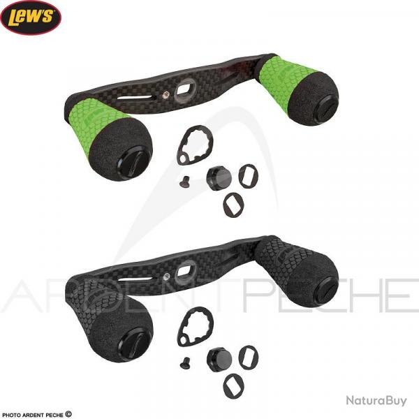 Manivelle LEWS Carbon handle round Noir