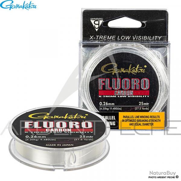 Fils fluorocarbone GAMAKATSU G Line fluorocarbon 25m  0.28mm
