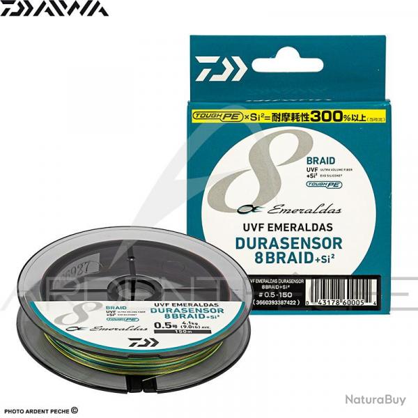 Tresse DAIWA Emeraldas sensor 8 braid +Si2 PE0.6