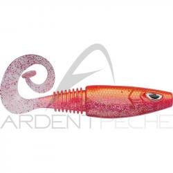 Leurre souple BERKLEY Sick curl 12cm x1 Cotton candy