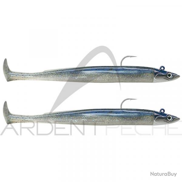 Leurre souple FIIISH Crazy paddle tail double combo 150 Shore / 10g / Electric blue - CPT6010