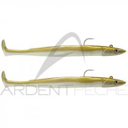 Leurre souple FIIISH Crazy paddle tail double combo 150 Off shore / 20g / Gold - CPT6013