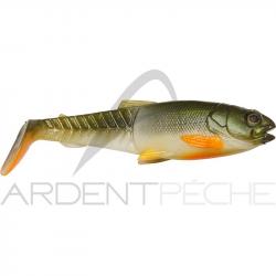 Leurre souple SAVAGE GEAR Craft cannibal paddletail 8.5cm x1 Olive pearl hot orange