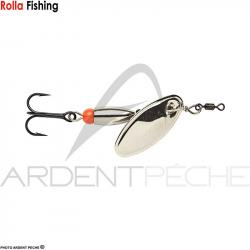 Cuiller ROLLA Truite palette en ligne n°3 Argent bille rouge