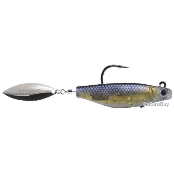 Leurre souple HYPERLASTICS Dartspin pro int weight 2 1/2 Black shiner/silver