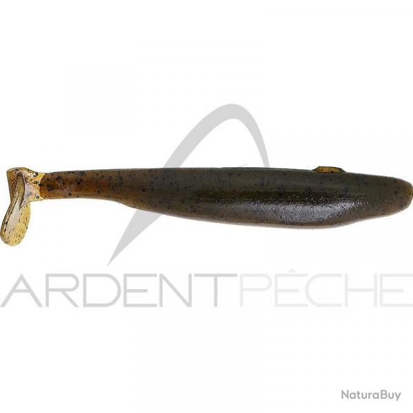 Leurre souple GAN CRAFT Bariki shad 3.8 02 Green pumpkin shad
