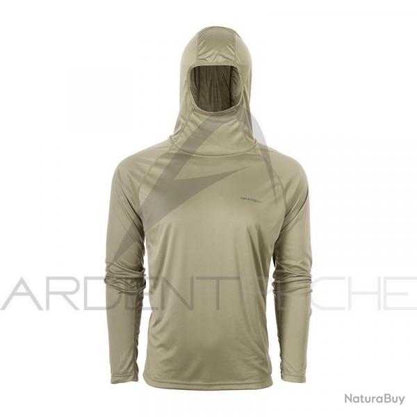 Tee shirt  capuche GRUNDENS Solstrale hoodie deep lichen green