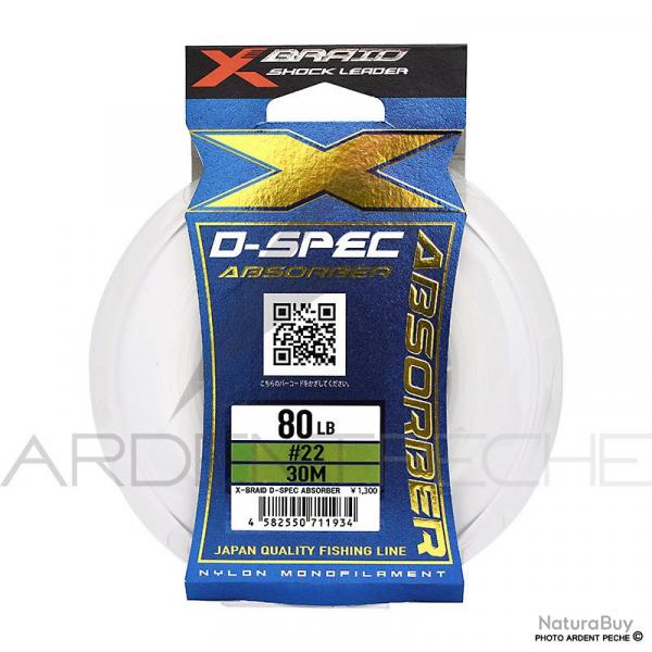 Fils nylon XBRAID D Spec absorber 30m #28 100lb