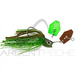 Chatterbait LMAB Kofi multi vibe 10g H5/0 Green pumpkin