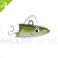 Tête plombée FIIISH Black eel 150 Off shore 40g Khaki - BE1262 - x2
