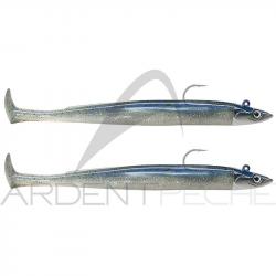 Leurre souple FIIISH Crazy paddle tail double combo 120 Shore / 7g / Electric blue - CPT1443