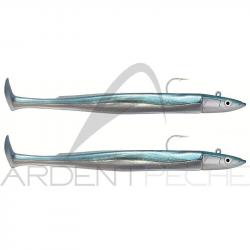 Leurre souple FIIISH Crazy paddle tail double combo 120 Off shore / 15g / Pearl blue - CPT6003