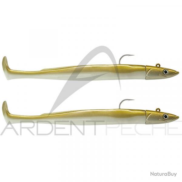 Leurre souple FIIISH Crazy paddle tail double combo 120 Off shore / 15g / Gold - CPT6004
