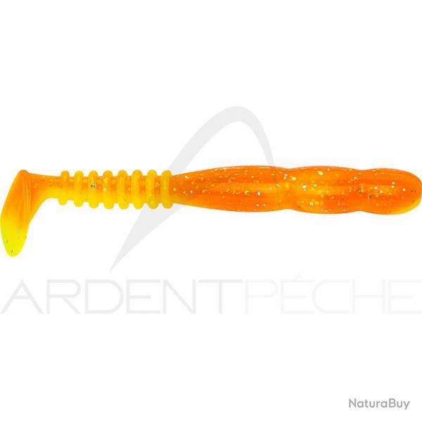 Leurre souple REINS Fat rockvibe shad 6.5 B76 Chika orange/Glow chart silver