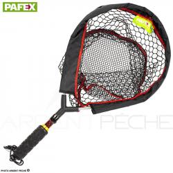Epuisette PAFEX Flynet manche carbone rouge mousse C60R