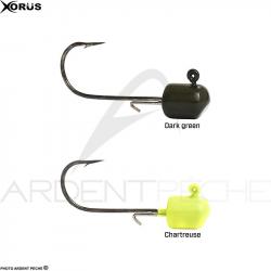 Tête plombée XORUS Ulti ned head Chartreuse 3.5g