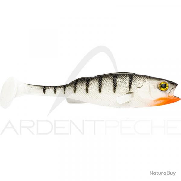 Leurre souple LMAB Kofi barsch 9cm White tiger