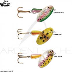 Cuiller tournante PANTHER MARTIN Classic holographic PMH Rainbow trout 2
