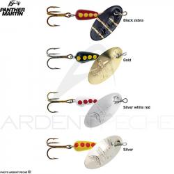 Cuiller tournante PANTHER MARTIN Regular 6 Black zebra
