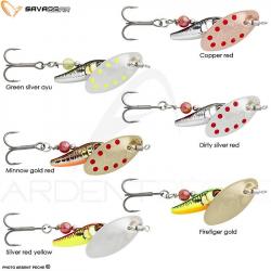 Cuiller tournante SAVAGE GEAR Sticklebait spinner 4.5g Copper red