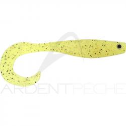 Leurre souple HYPERLASTICS Curlyminn topwater 6 Double pepper