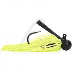 Rubber jig XORUS Ulti rubber jig 17g Chartreuse pepper