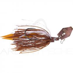 Chatterbait CWC Pig hula chatterbait 21g MOP Motoroil pepper