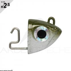 Tête plombée FIIISH Black minnow 105 Search 12g Khaki - BM1000 - x2