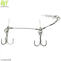 BFT Shallow stinger titanium H2/0 / 75lb