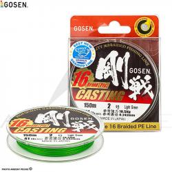 Tresse GOSEN Casting 16 brins 150m Ø 0.242mm/PE2