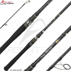 Canne spinning ULTIMATE FISHING Five spin 95 MH Silver flash