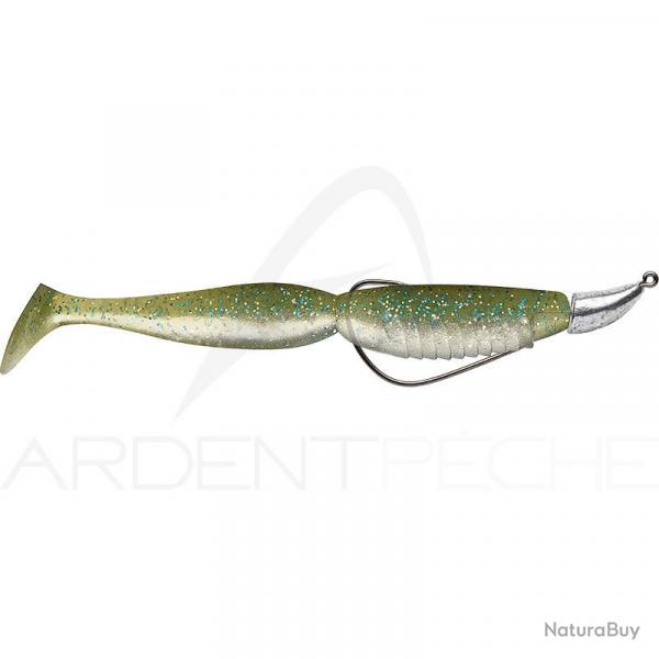 Leurre souple MEGABASS Super spindle worm 4 VM mont VJ36 5g H2/0 x1 Light green pearl