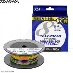 Tresse DAIWA Saltiga 8 Braid dura multicolore 300m PE0.6