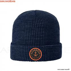 Bonnet GRUNDENS Anchor waffle beanie Navy