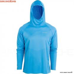 Tee shirt à capuche GRUNDENS Solstrale hoodie Coastal blue S